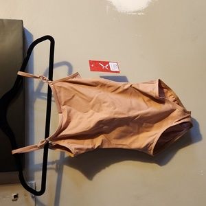 Capezio nude adjustable strap leotard